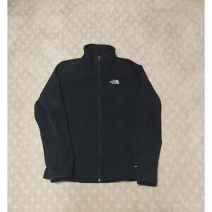 The North Face Women's M Windwall Softshell Jacket Black Fleece Lined Zip